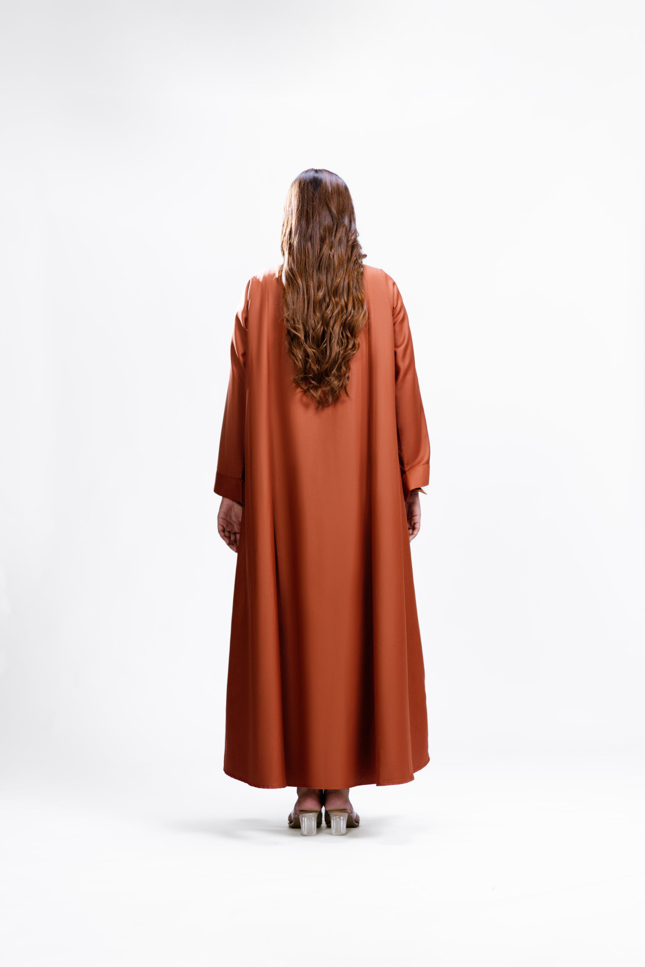 Terracotta Box Pleated Abaya