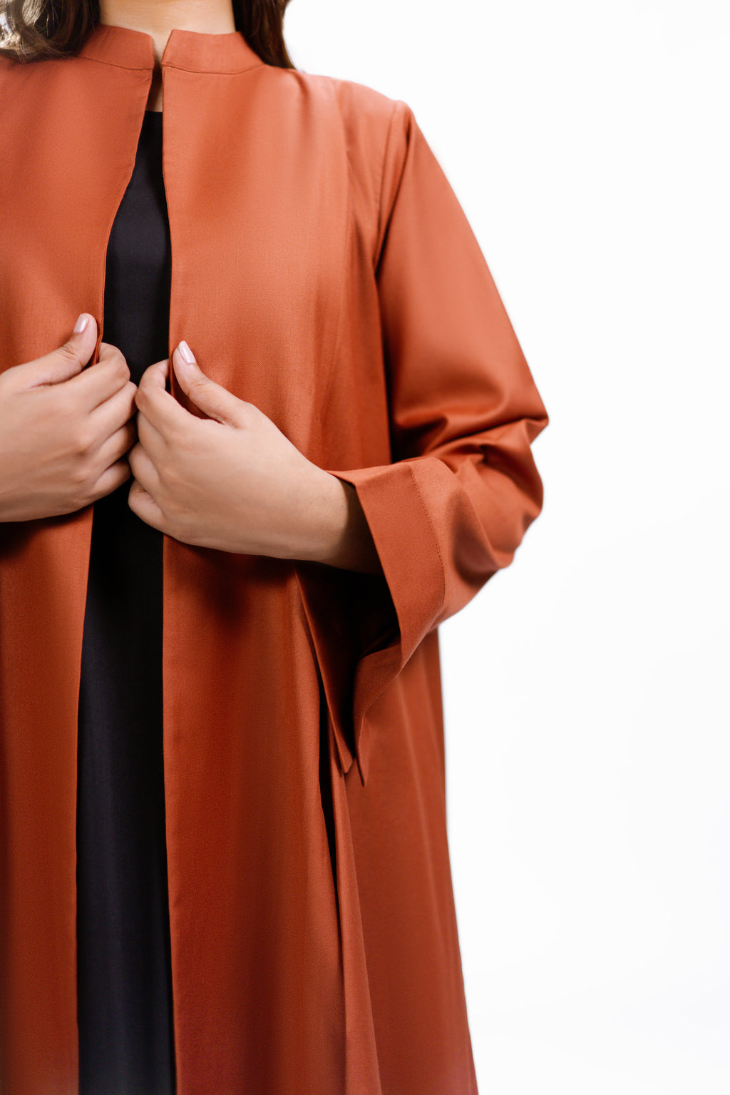 Terracotta Box Pleated Abaya