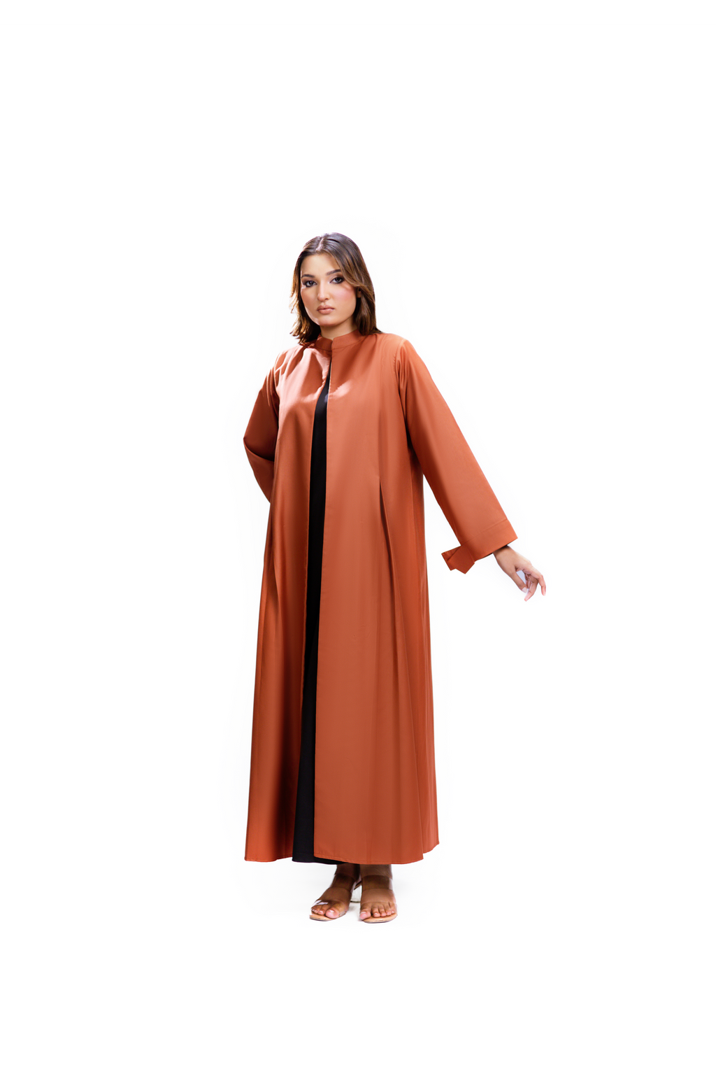 Terracotta Box Pleated Abaya